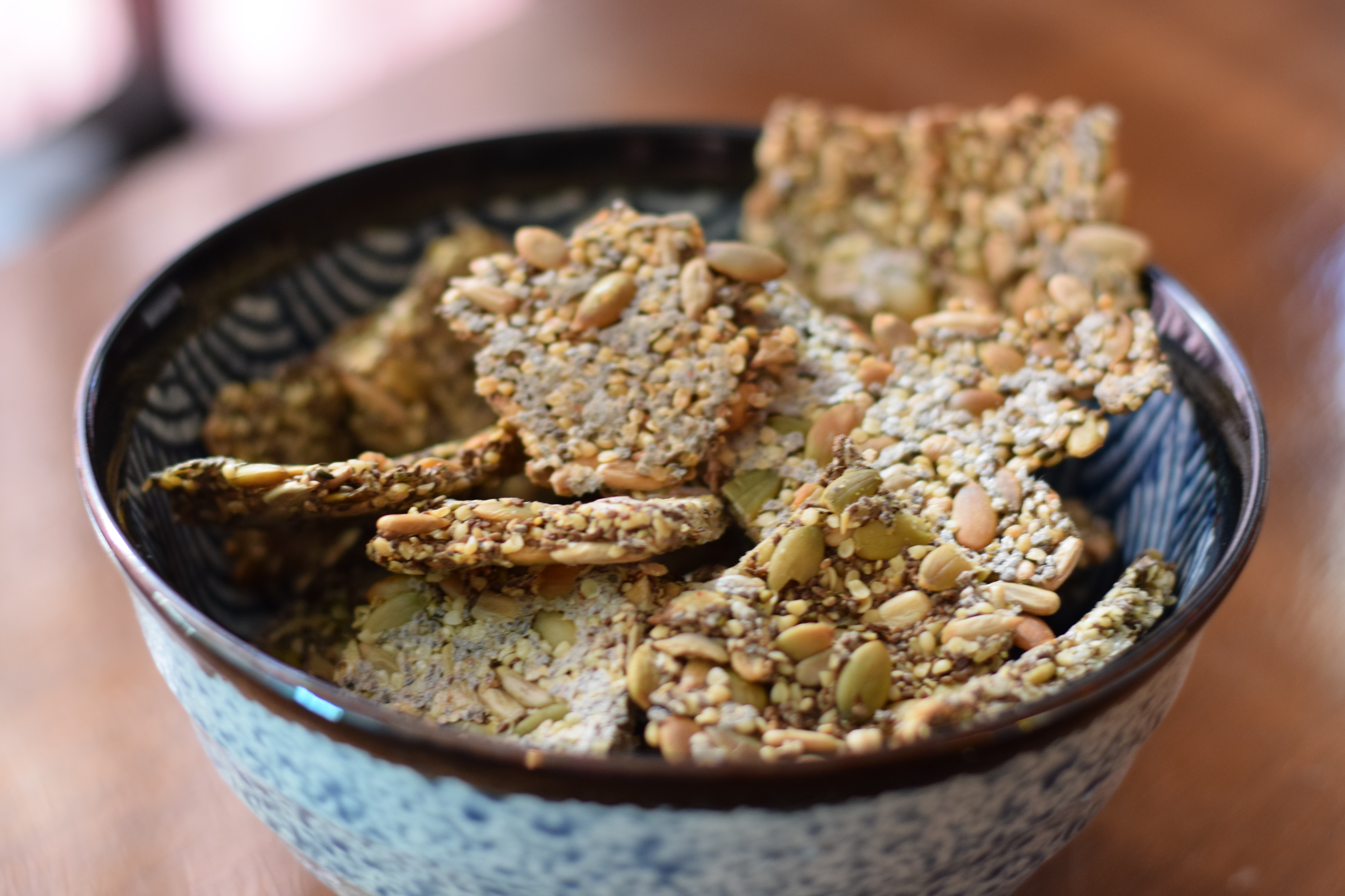 Vegan Gluten-Free Seed Crackers