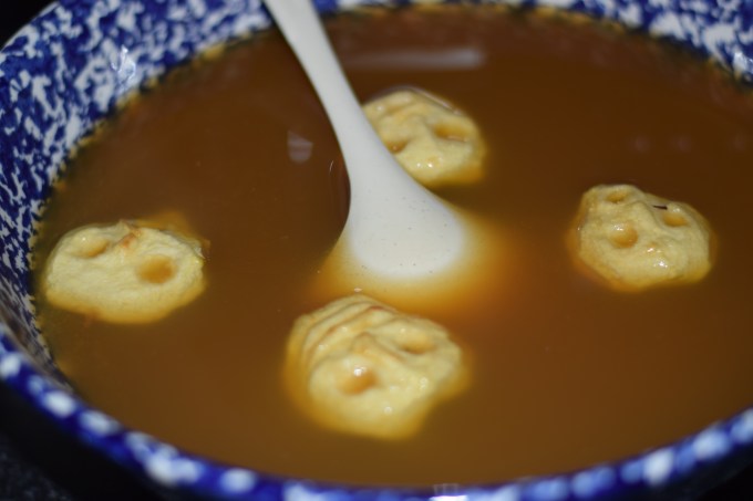Apple Cider with Shrunken Apple Heads