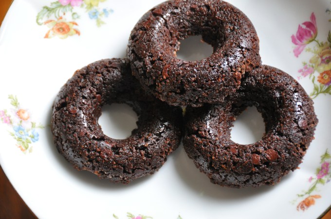 GF Vegan Brownie Donuts Closeup